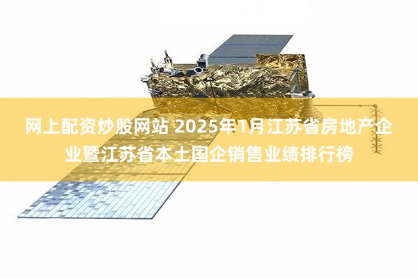 网上配资炒股网站 2025年1月江苏省房地产企业暨江苏省本土国企销售业绩排行榜