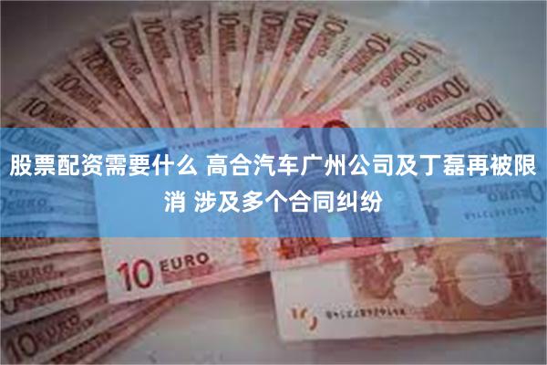 股票配资需要什么 高合汽车广州公司及丁磊再被限消 涉及多个合同纠纷